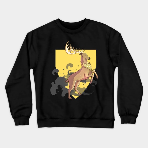 Stag and Shield Crewneck Sweatshirt by bendtheknee